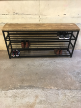 Load image into Gallery viewer, 3 tier shoe storage rack
