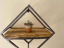 Load image into Gallery viewer, Geometric Rustic Industrial shelf unit
